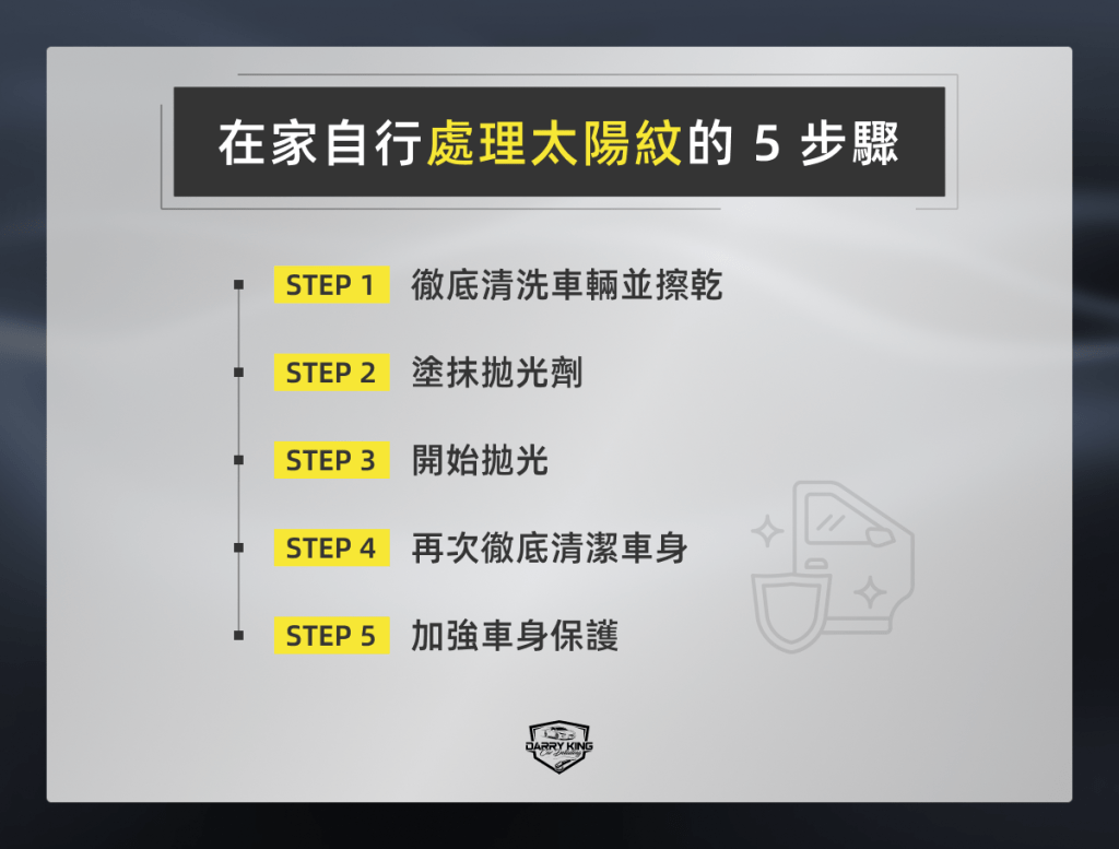 在家自行處理太陽紋的 4 步驟